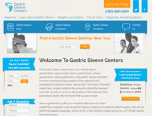 Tablet Screenshot of gastricsleevecenters.com